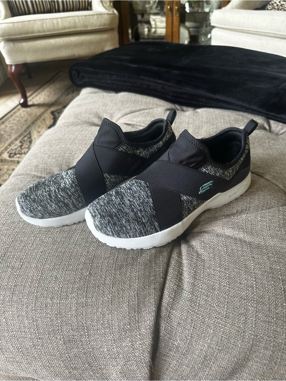 Skechers Black Memory Foam Slip-On